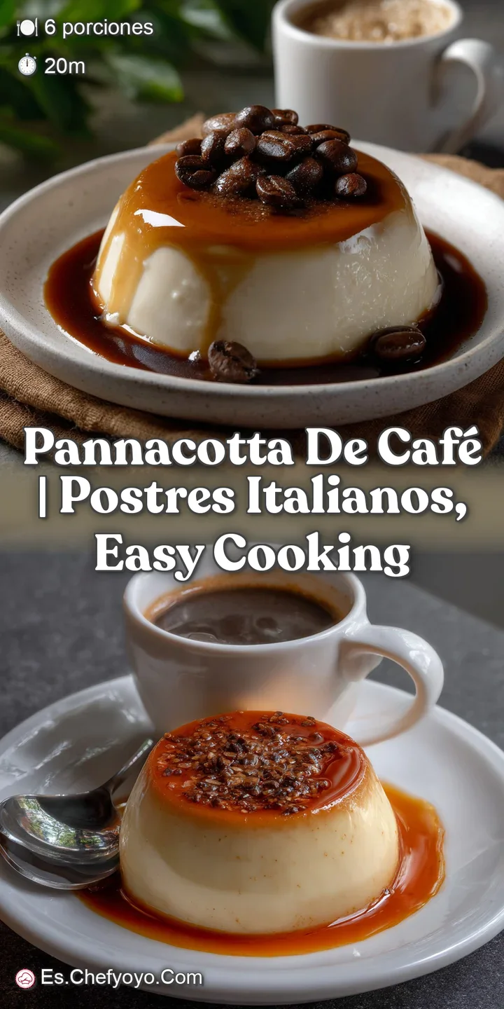 Pannacotta de Caf&eacute; | Postres Italianos Easy Cooking
