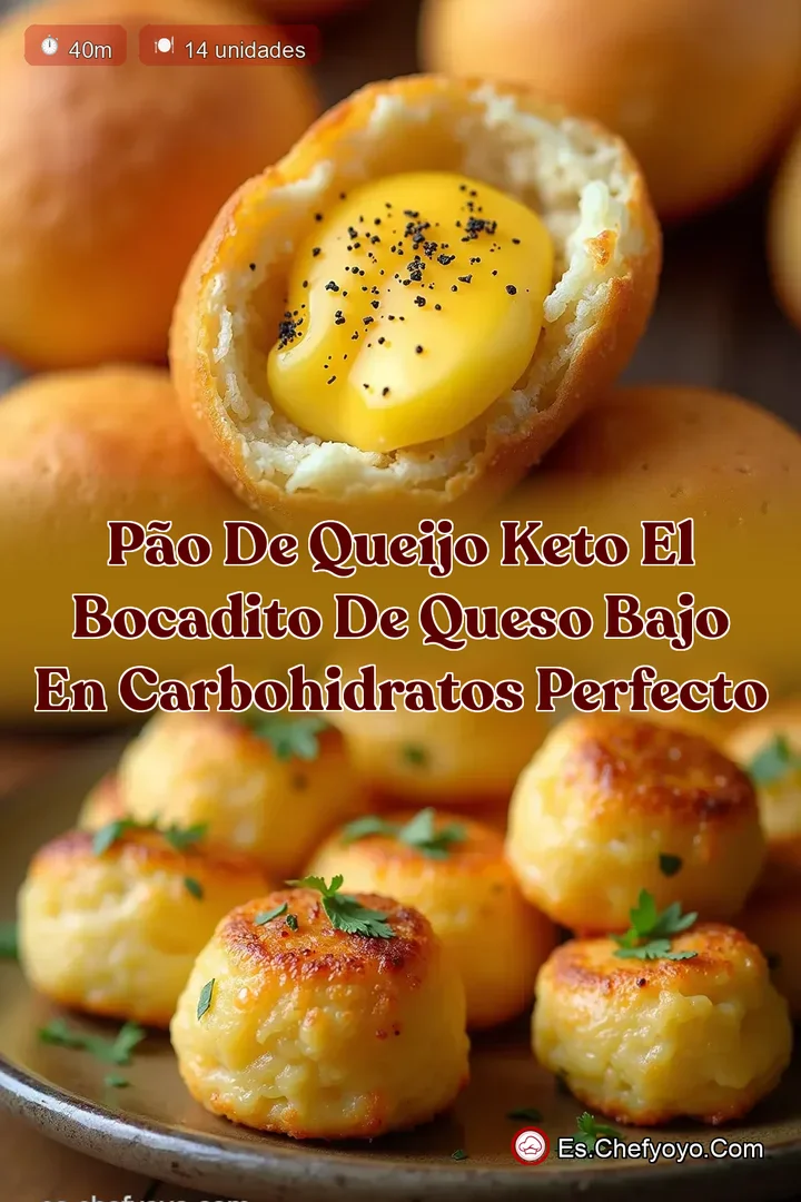 P&atilde;o de Queijo Keto El Bocadito de Queso Bajo en Carbohidratos Perfecto