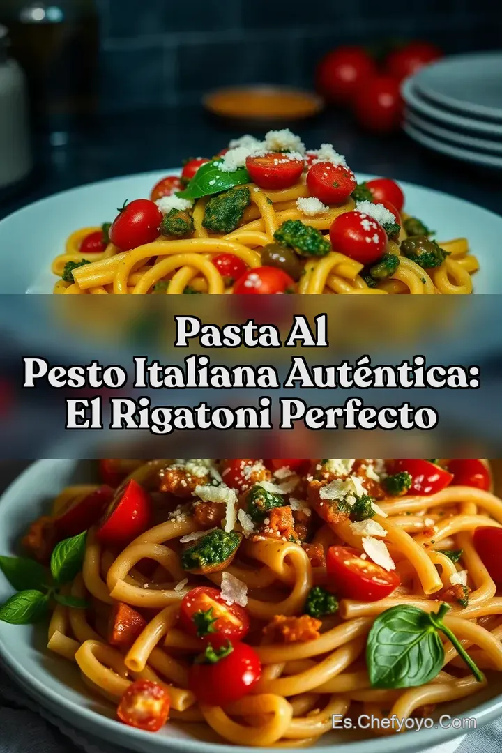 Pasta al Pesto Italiana Aut&eacute;ntica: El Rigatoni Perfecto