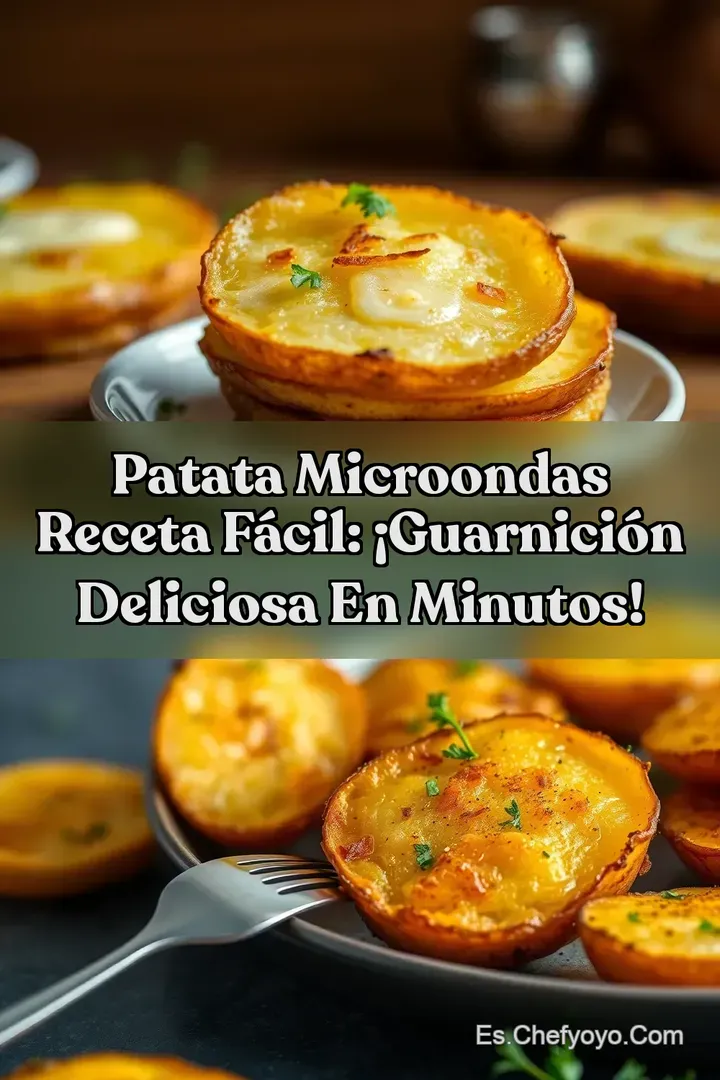 Patata Microondas Receta F&aacute;cil: &iexcl;Guarnici&oacute;n Deliciosa en Minutos!
