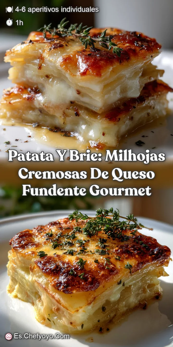 Patata Y Brie: Milhojas Cremosas de Queso Fundente Gourmet