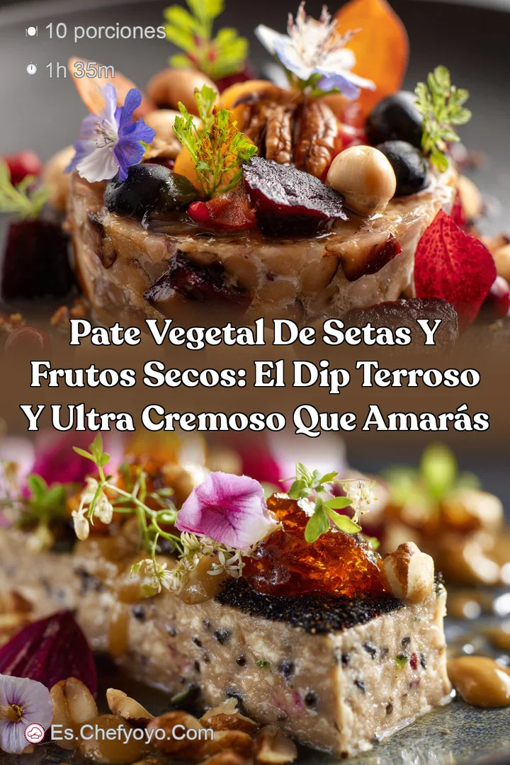 PATE vegetal de setas y frutos secos: El dip terroso y ultra cremoso que amar&aacute;s