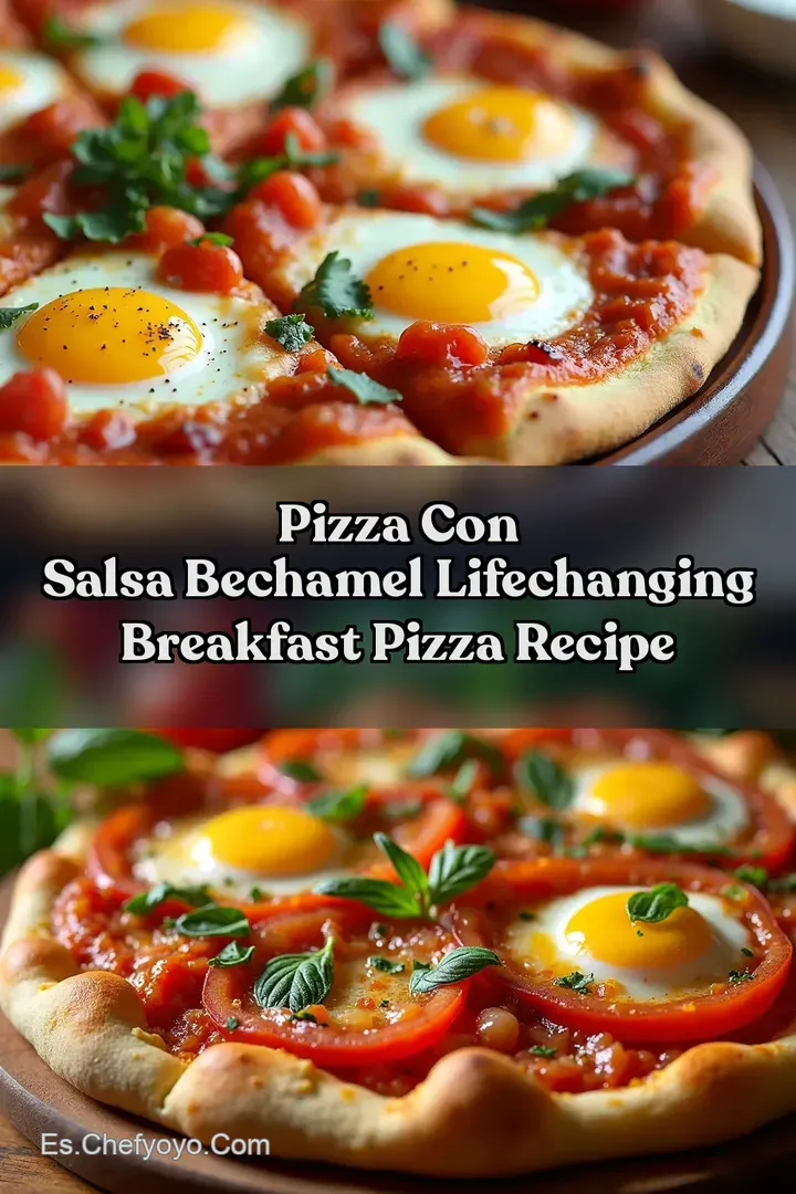 Pizza con Salsa Bechamel LifeChanging Breakfast Pizza Recipe