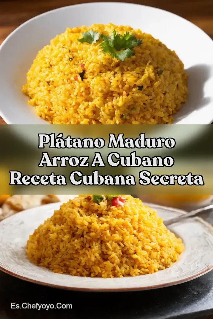 Pl&aacute;tano Maduro arroz a cubano Receta Cubana Secreta