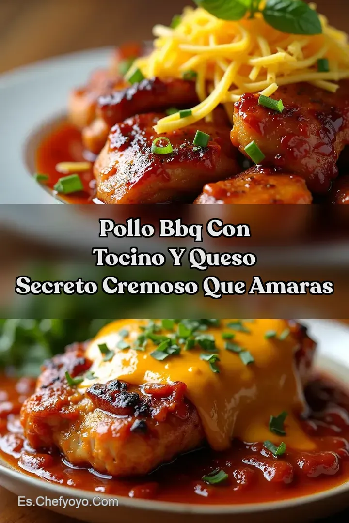 Pollo BBQ con Tocino y Queso Secreto Cremoso Que Amaras