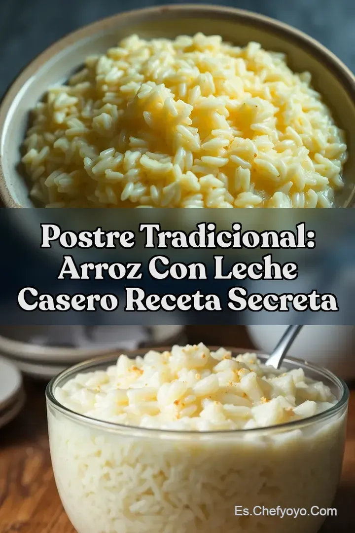 Postre Tradicional: Arroz con Leche Casero Receta Secreta