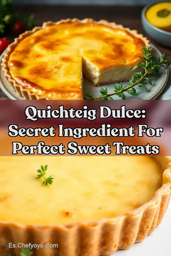 Quichteig Dulce: Secret Ingredient for Perfect Sweet Treats