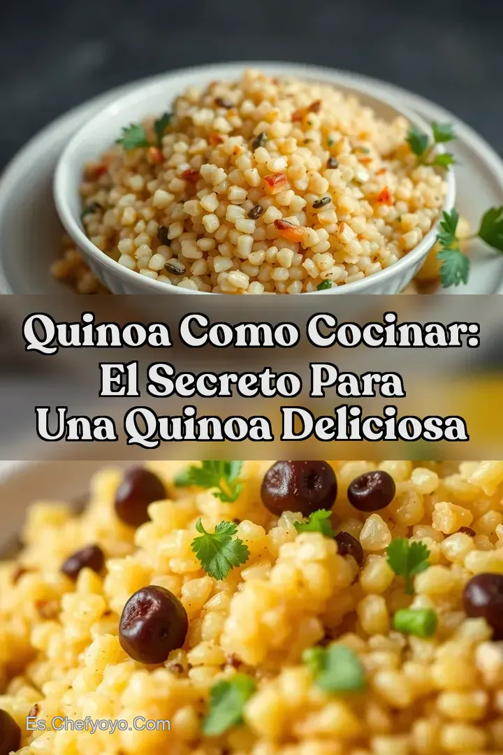 Quinoa Como Cocinar: El Secreto para una Quinoa Deliciosa