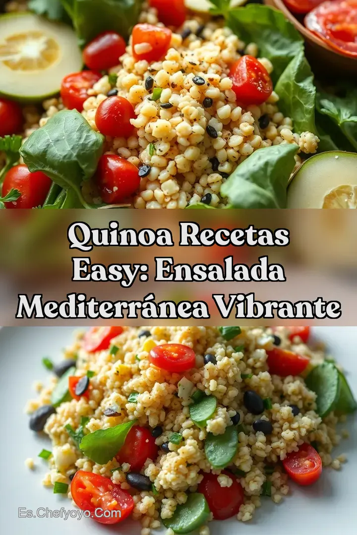 Quinoa Recetas Easy: Ensalada Mediterr&aacute;nea Vibrante