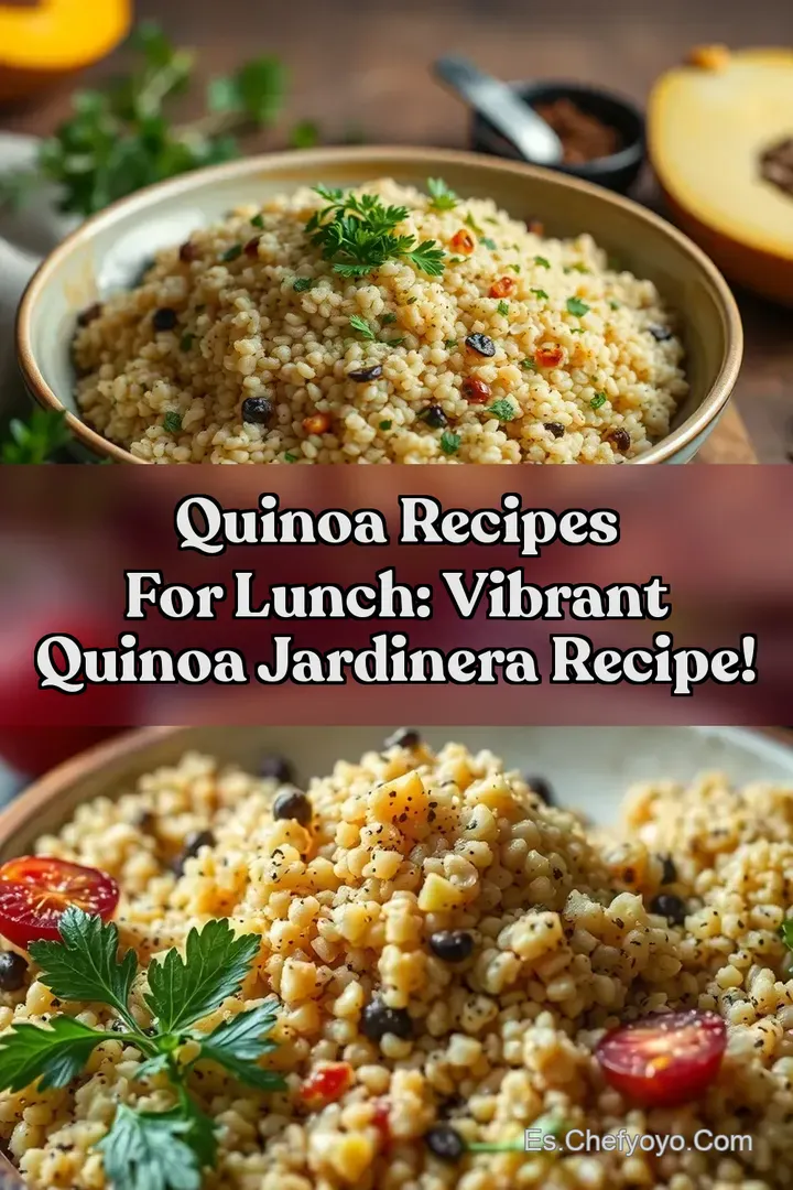 Quinoa Recipes For Lunch: Vibrant Quinoa Jardinera Recipe!