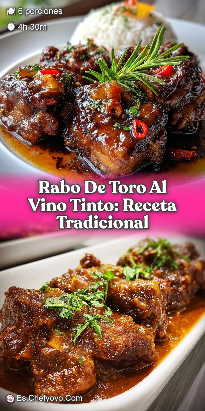 Close-up of succulent oxtail braised in red wine. See the tender, pull-apart meat and glistening, intensely flavored sauce...