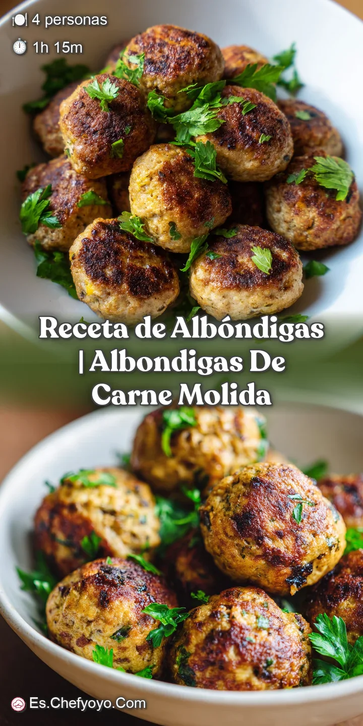 Primer plano de una esfera de carne jugosa, cubierta de salsa brillante y espesa que resalta su textura rugosa y dorada.