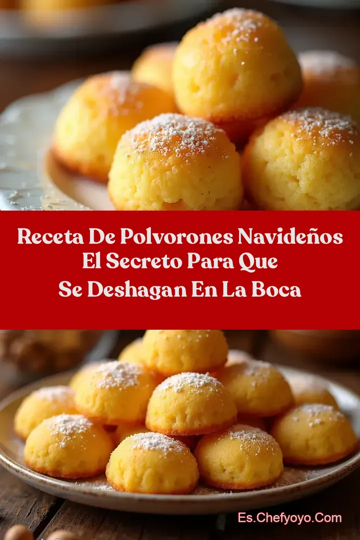 Receta de Polvorones Navide&ntilde;os El Secreto para que se Deshagan en la Boca