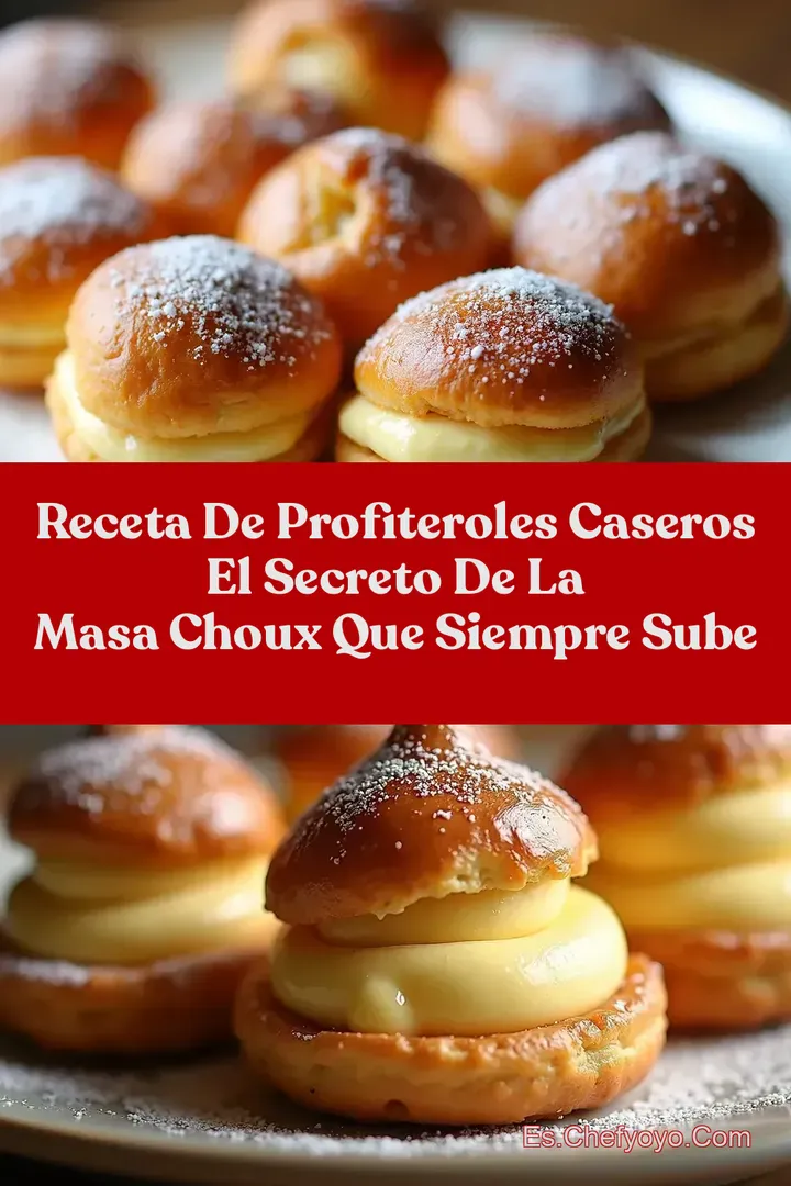Receta de Profiteroles Caseros El Secreto de la Masa Choux Que Siempre Sube
