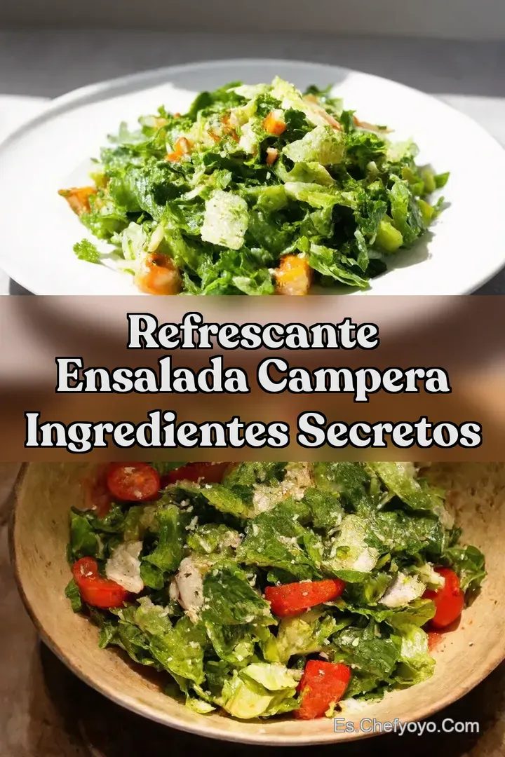 Refrescante Ensalada Campera Ingredientes Secretos