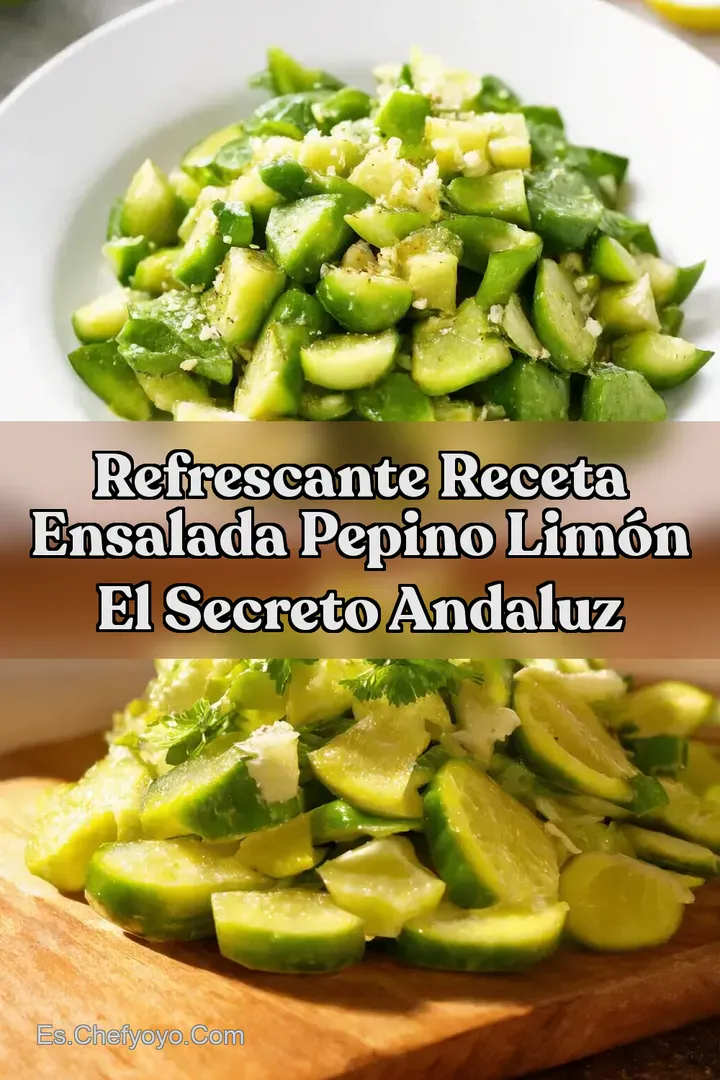 Refrescante Receta Ensalada Pepino Lim&oacute;n El Secreto Andaluz