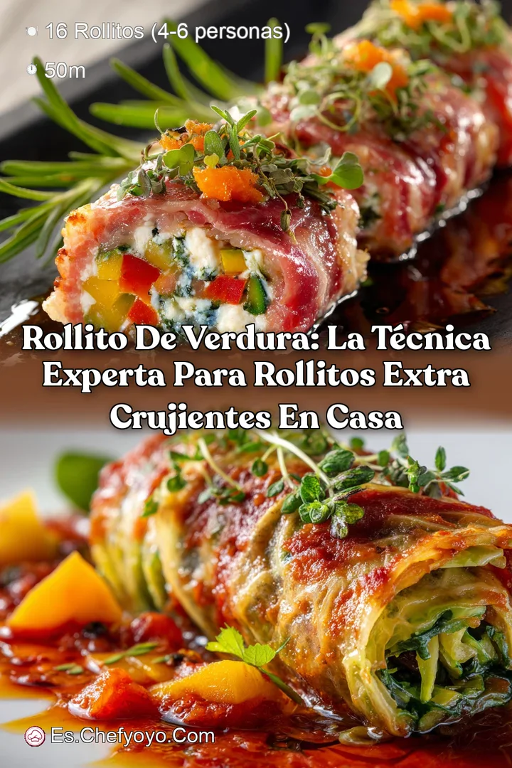 Rollito de verdura: La t&eacute;cnica experta para rollitos extra crujientes en casa