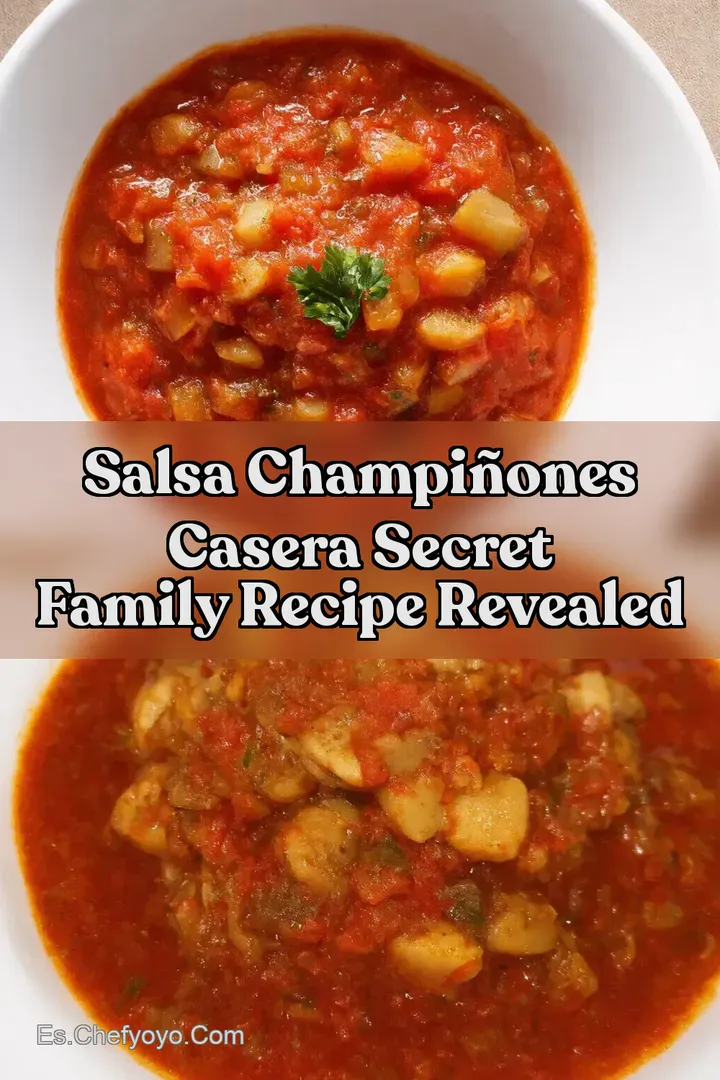 Salsa Champi&ntilde;ones Casera Secret Family Recipe Revealed