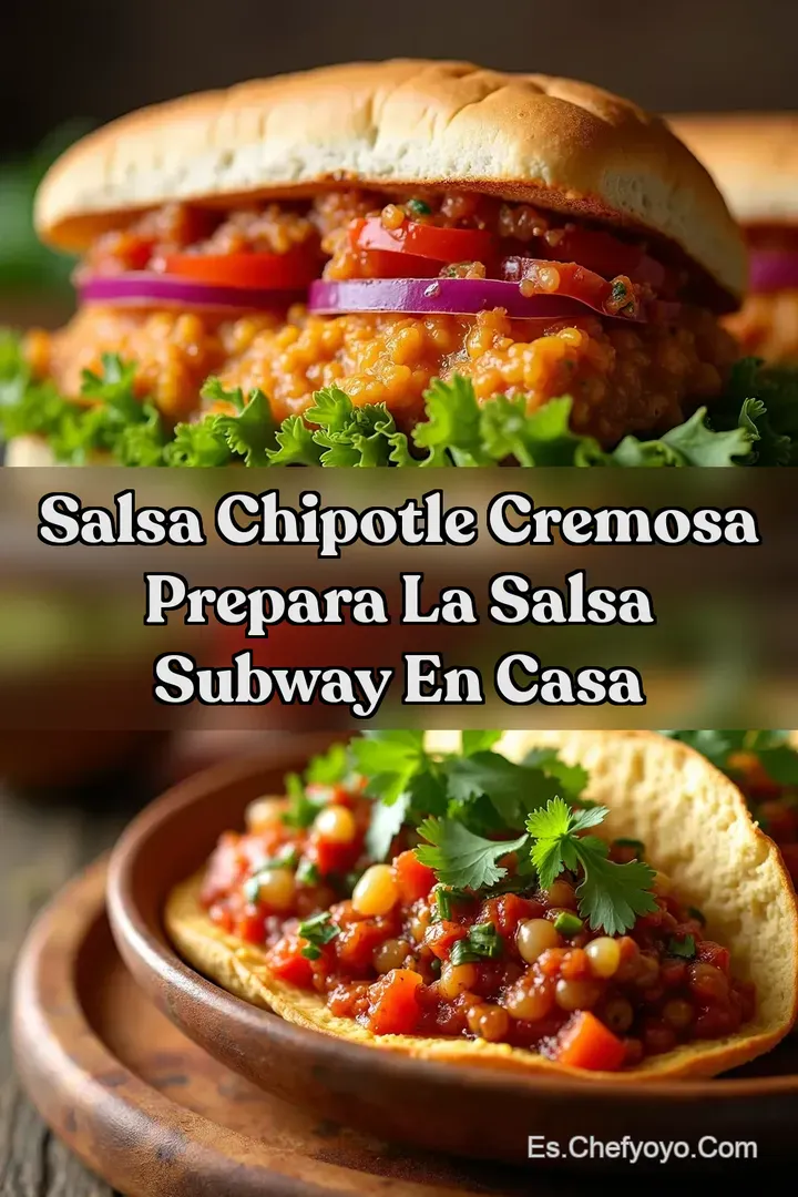 Salsa Chipotle Cremosa Prepara la Salsa Subway en Casa