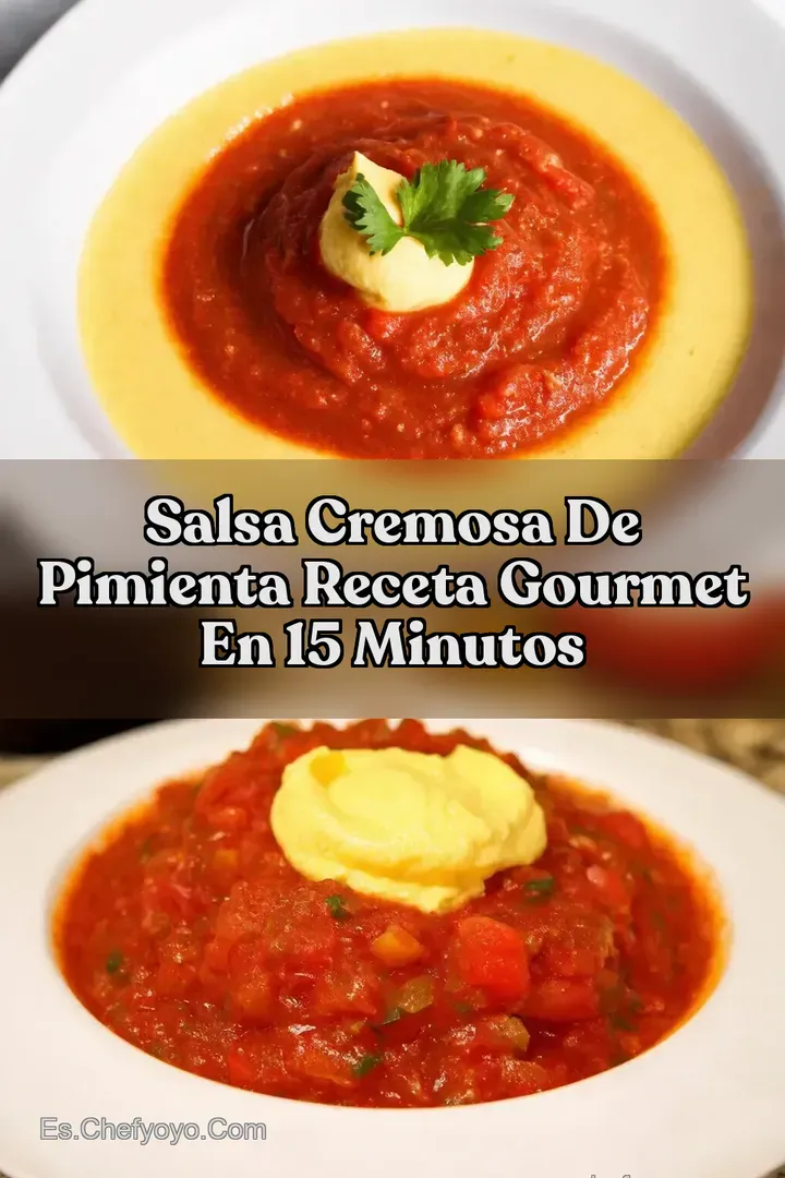 Salsa Cremosa de Pimienta Receta Gourmet en 15 Minutos