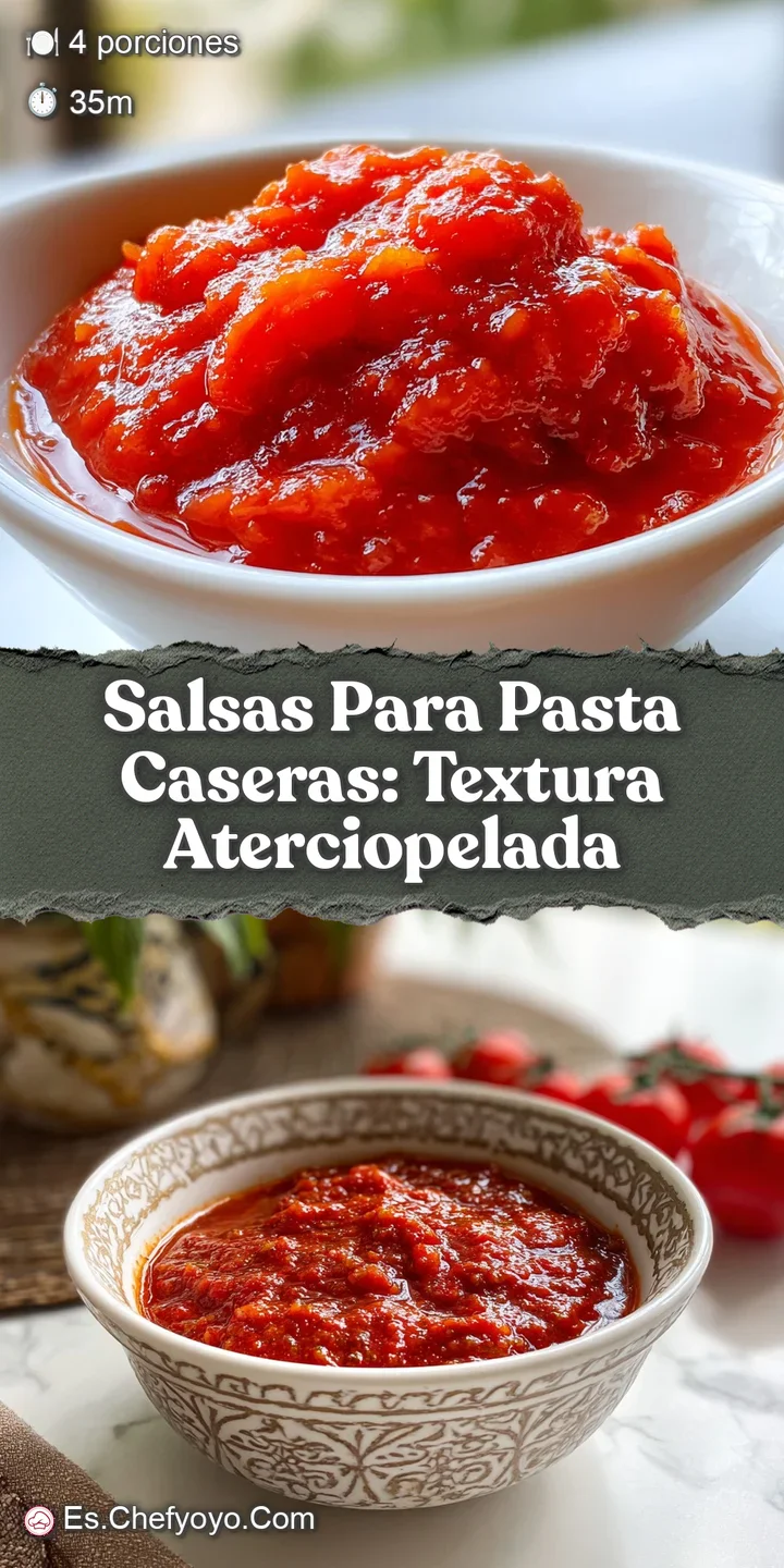 Close-up of chunky, rustic tomato sauce simmering in a pan, bright basil leaves scattered on top. Steam reveals its bubbli...