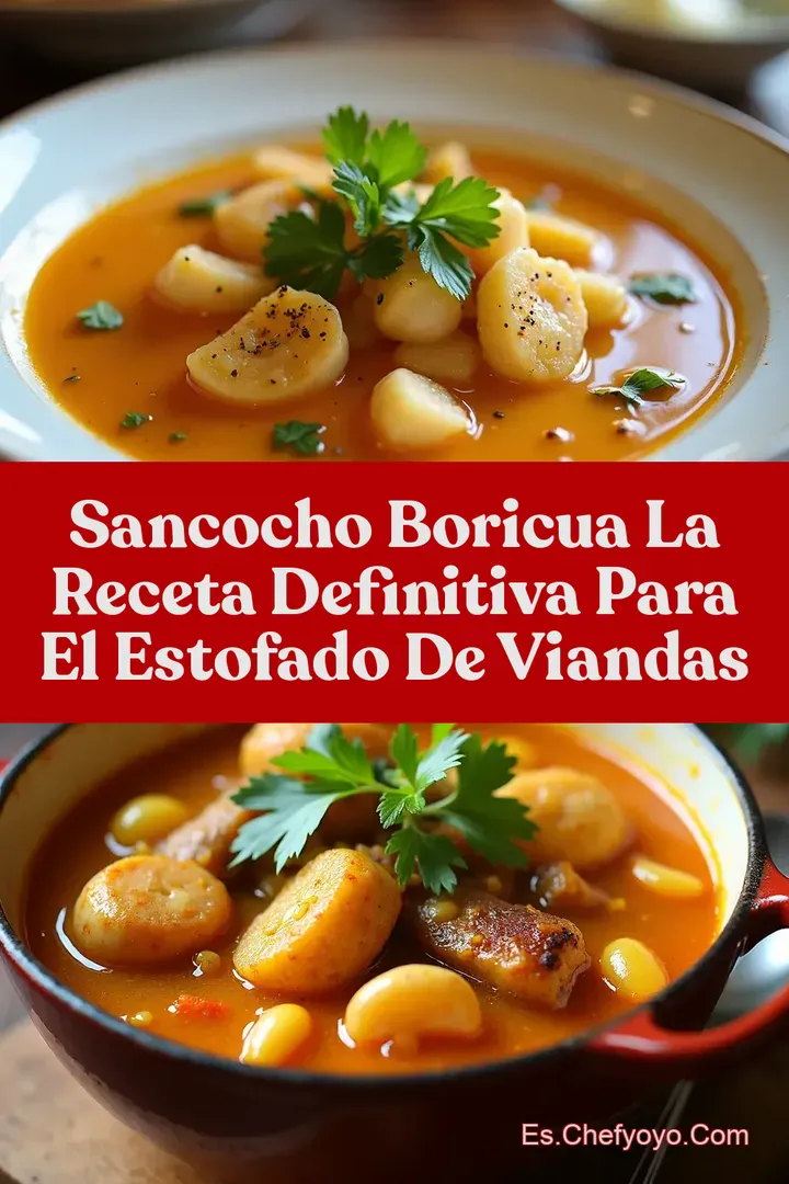 Sancocho Boricua La Receta Definitiva para el Estofado de Viandas