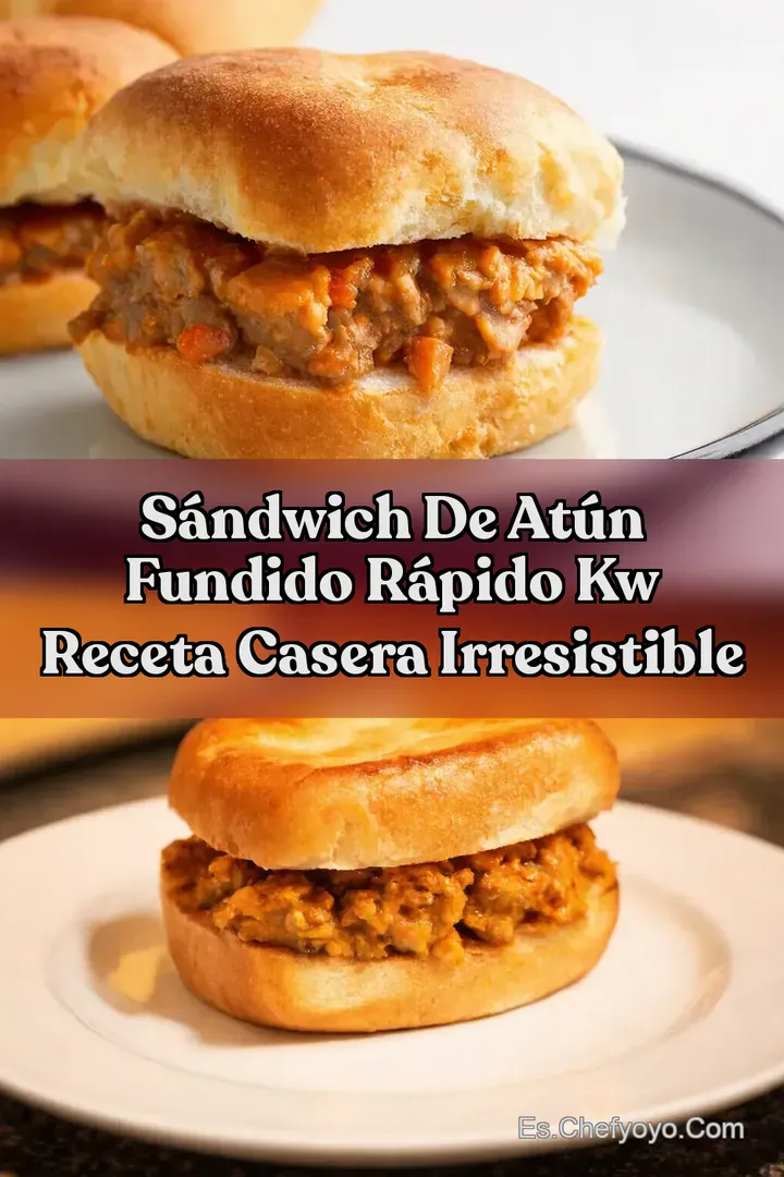 S&aacute;ndwich de At&uacute;n Fundido R&aacute;pido kw Receta Casera Irresistible