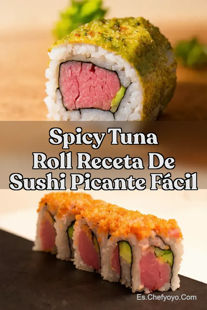 Spicy Tuna Roll Receta de Sushi Picante F&aacute;cil