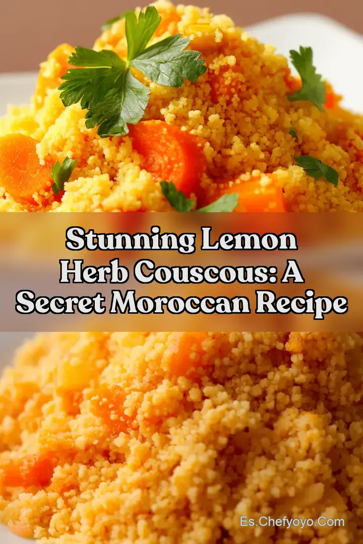 Stunning Lemon Herb Couscous: A Secret Moroccan Recipe