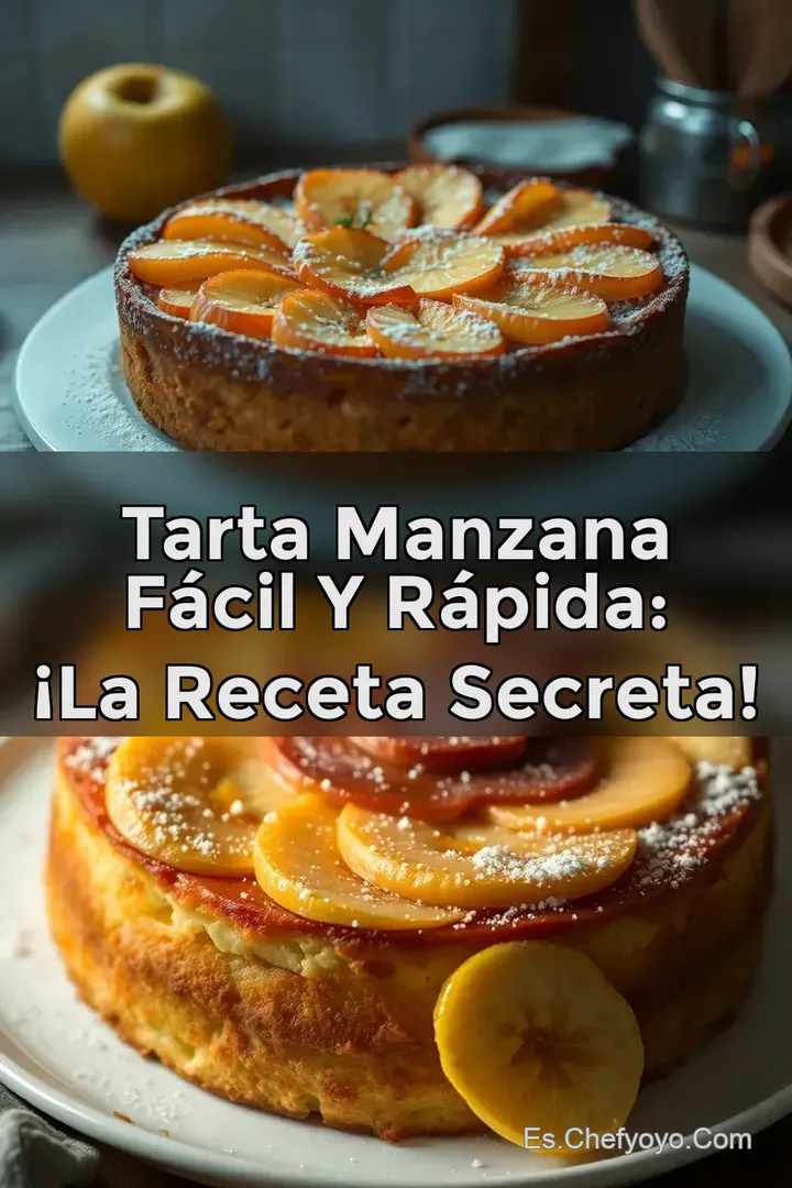 Tarta Manzana F&aacute;cil y R&aacute;pida: &iexcl;La Receta Secreta!