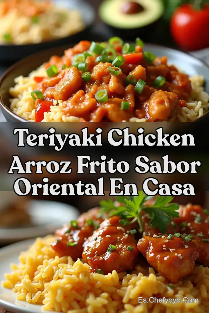 Teriyaki Chicken Arroz Frito Sabor Oriental En Casa