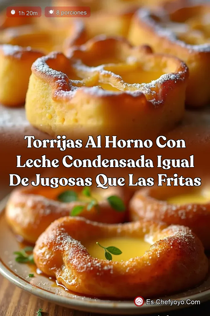 Torrijas al Horno con Leche Condensada Igual de Jugosas que las Fritas