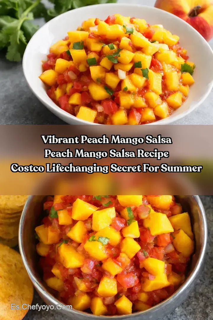 Vibrant Peach Mango Salsa Peach Mango Salsa Recipe Costco LifeChanging Secret for Summer