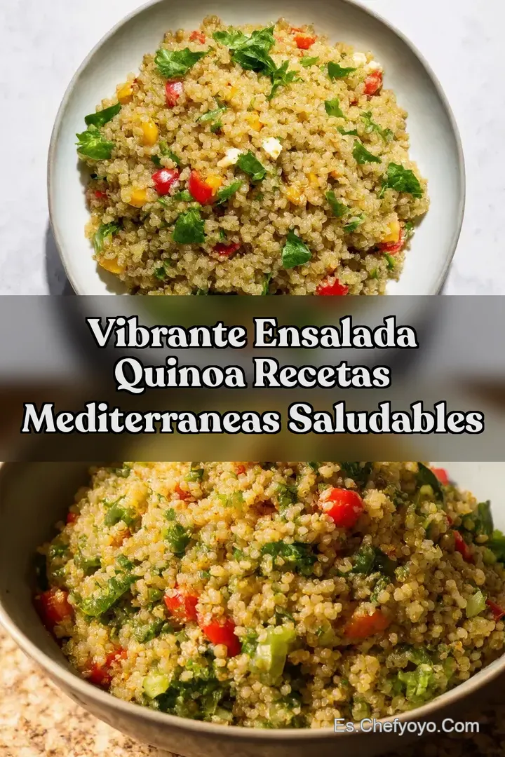 Vibrante Ensalada Quinoa Recetas Mediterraneas Saludables