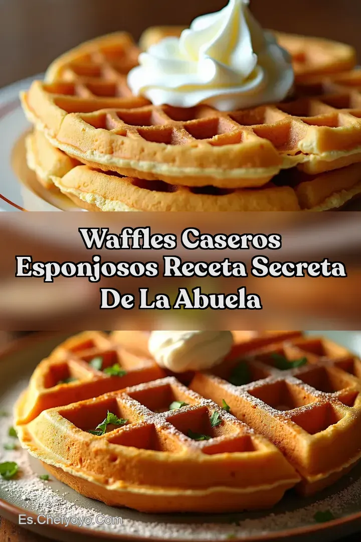 Waffles Caseros Esponjosos Receta Secreta de la Abuela