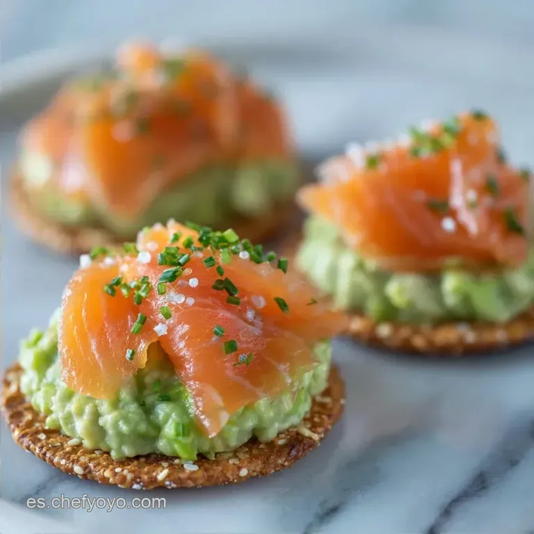 Aperitivo Salm&oacute;n Ahumado: Con Aguacate y Yogur