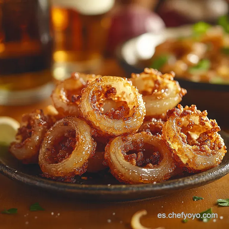 Aros de Cebolla Ultra Crujientes El Secreto de la Cerveza Fr&iacute;a