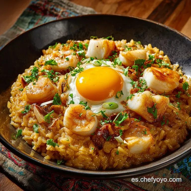 Arroz Con Huevo Y Merluza: Receta Reconfortante De La Abuela presentation