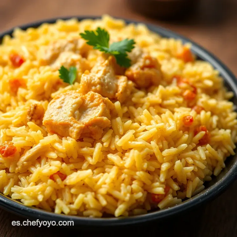 Arroz Con Pollo a La Espa&ntilde;ola: Un Cl&aacute;sico Reconfortante presentation