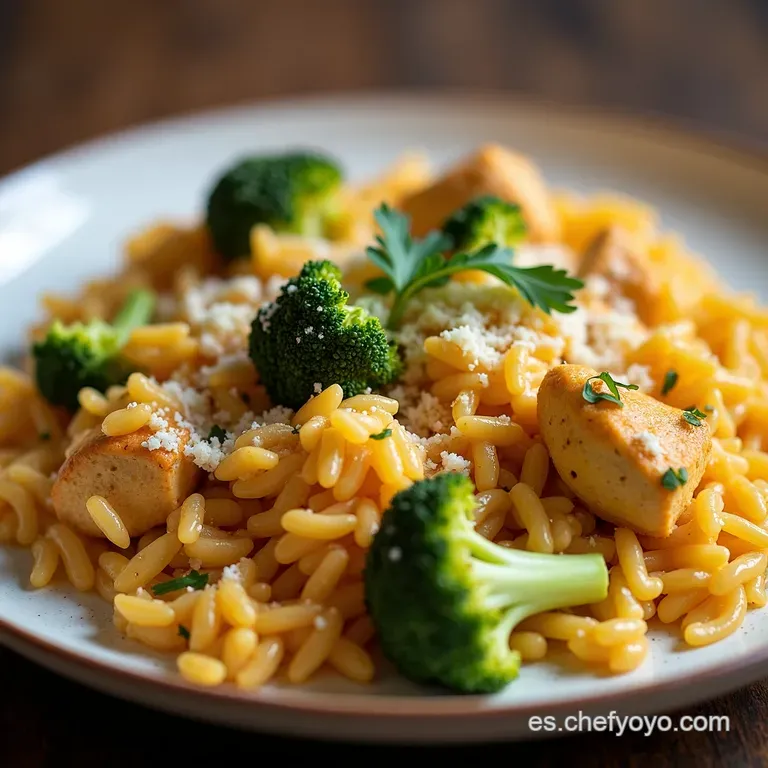 Arroz con Pollo Br&oacute;coli y Queso