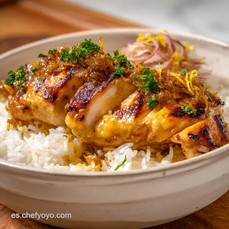 Recetas de comida: Arroz con Pollo Cremoso al Lim&oacute;n