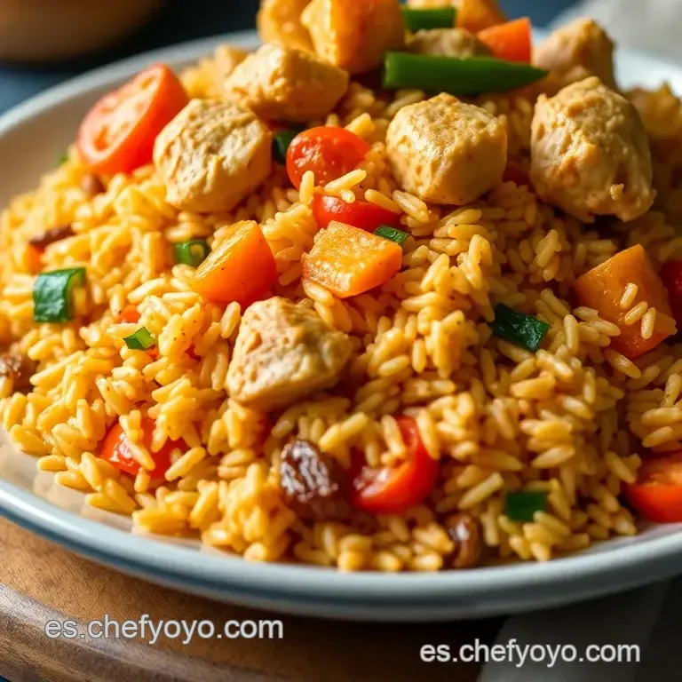 Arroz Con Pollo Panceta Y Verduras presentation