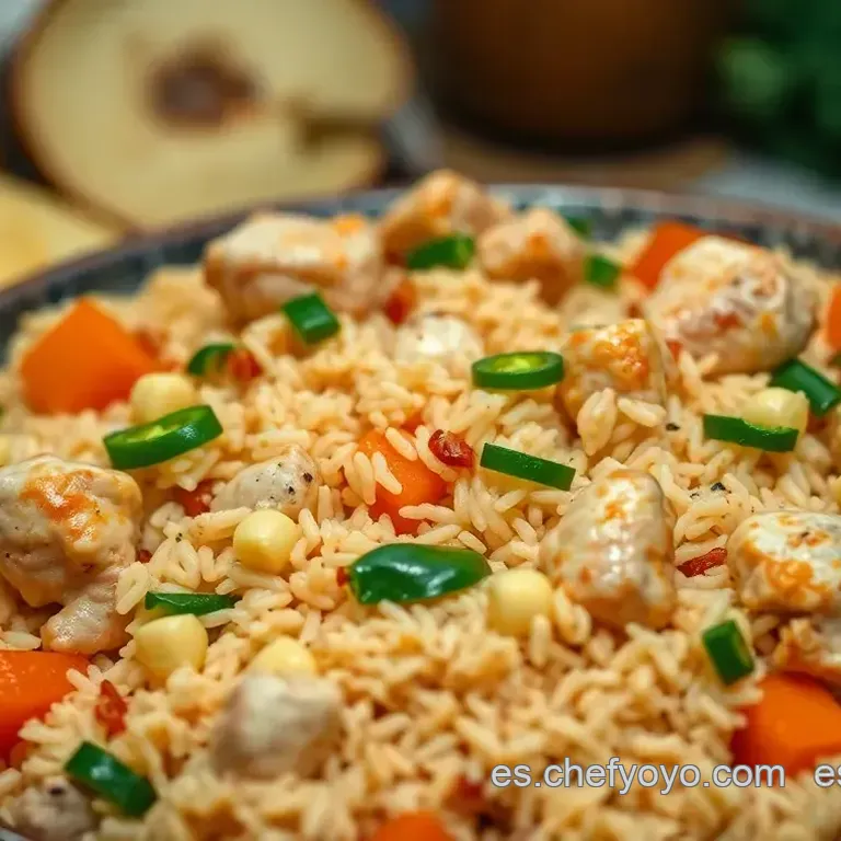 Arroz con Pollo Panceta y Verduras
