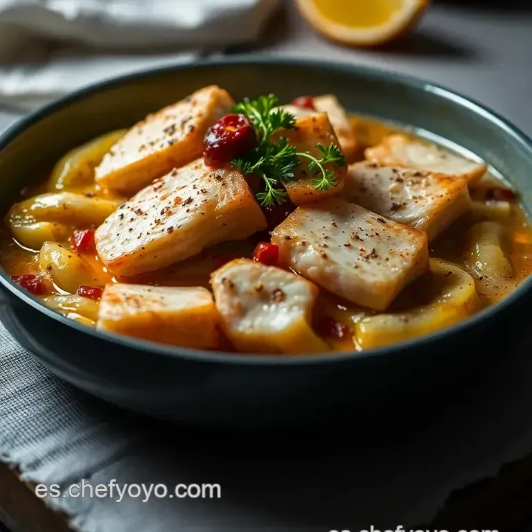Bacalao Al Horno a La Vizca&iacute;na presentation