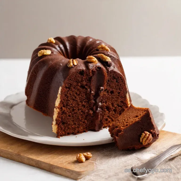 Bizcocho Bundt Cake de Chocolate y Nueces