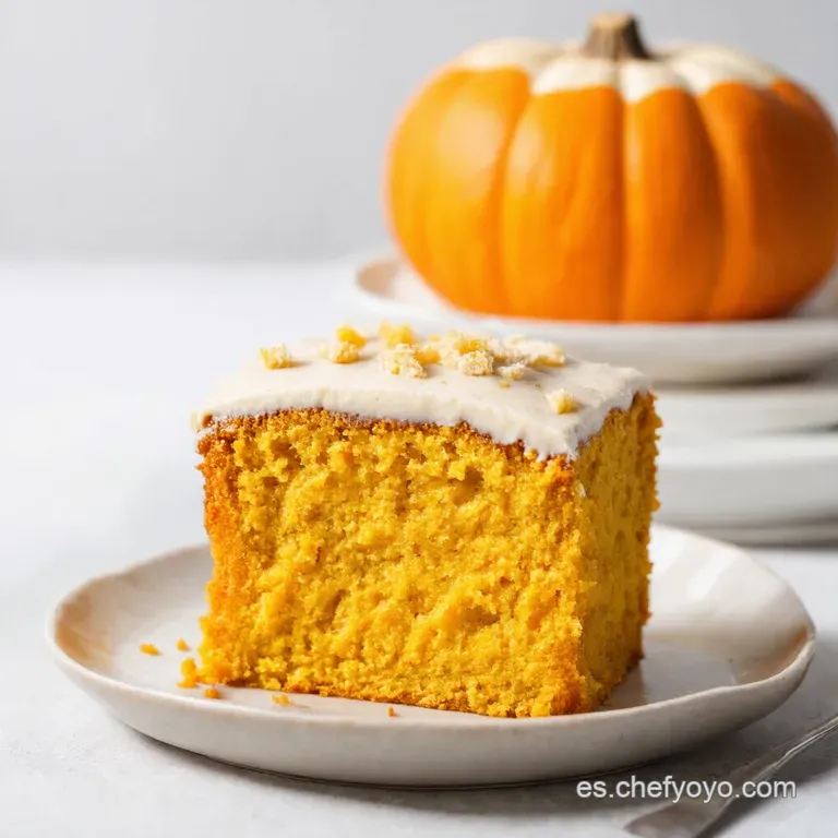 Bizcocho de Calabaza Especiado con Frosting de Queso Crema