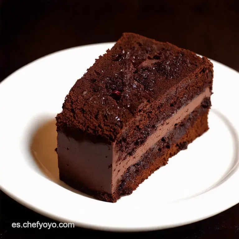 Bizcocho de Chocolate y Cerezas Jugos&iacute;simo