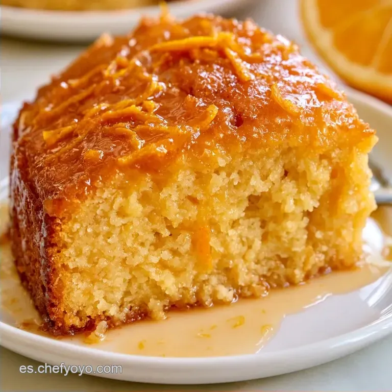 Bizcocho de Naranja Sin Gluten Jugoso