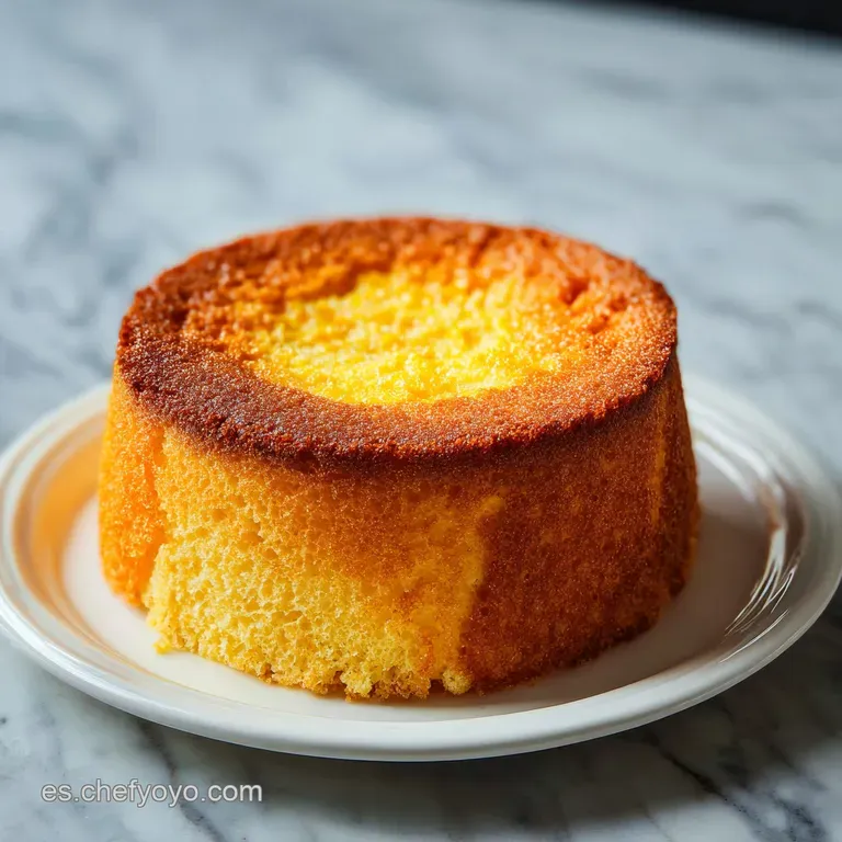 Receta de Bizcocho de Naranja Alto y Esponjoso