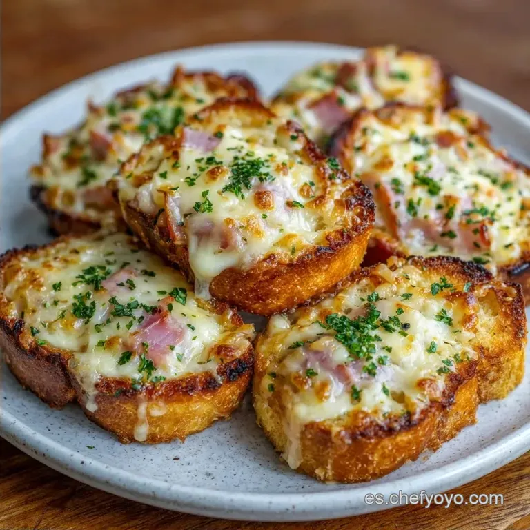 Mini Bocadillos de Jam&oacute;n y Queso Dorado Express